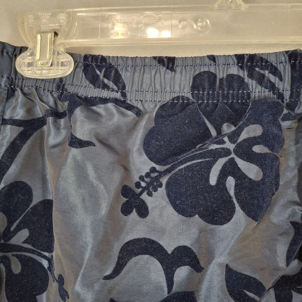 Vintage Billabong Board‎ Shorts Nylon Hawaiian Floral Made in USA Size 36 Navy